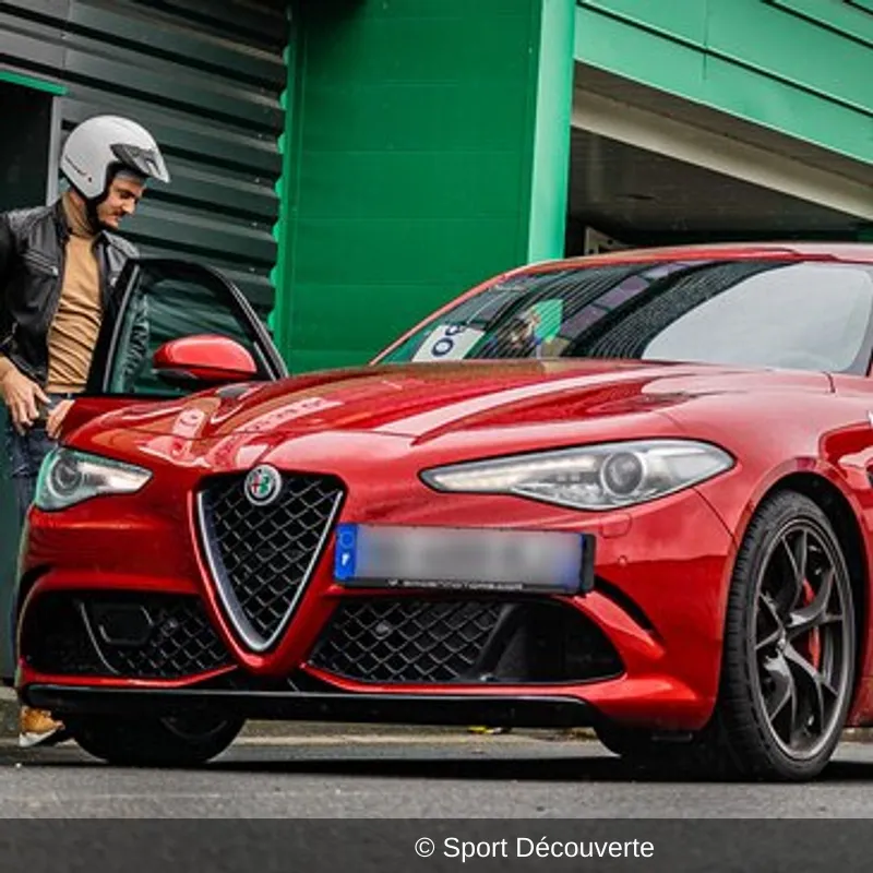 Baptême en Alfa Romeo Giulia QV 510 ch sur le circuit de la Châtre
