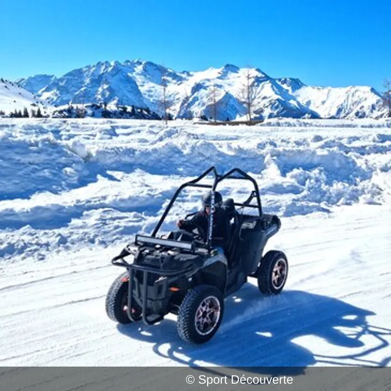 Pilotage de Buggy sur Glace sur le circuit de l’Alpe d’Huez
