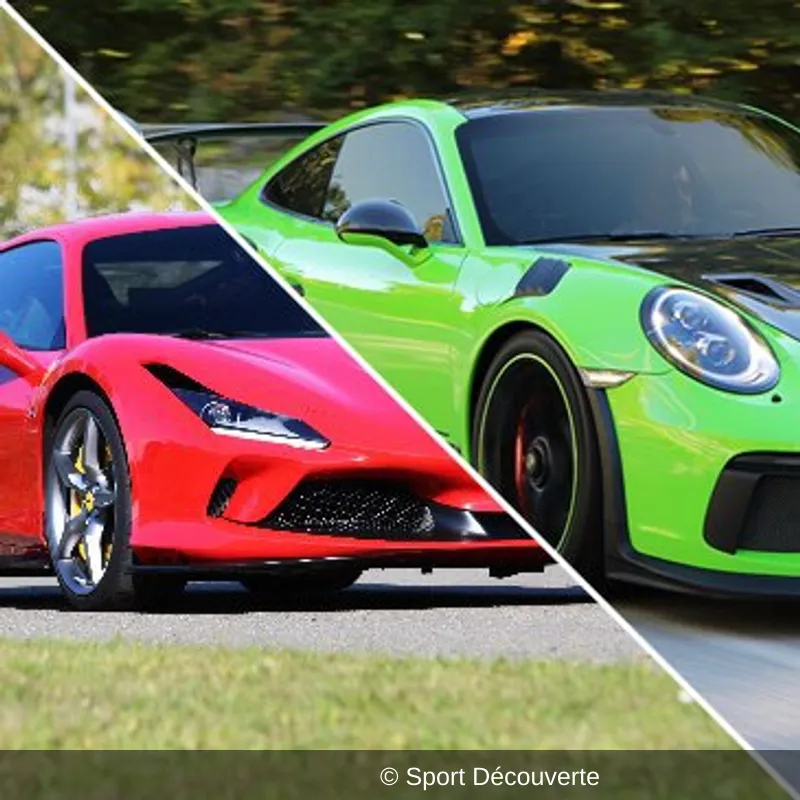 Pilotage Duo Porsche Ferrari sur le circuit de Bresse