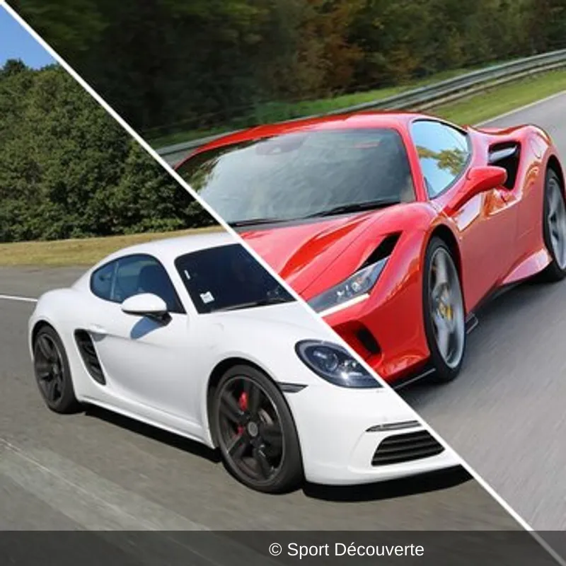 Pilotage Duo Porsche Ferrari sur le circuit de Folembray