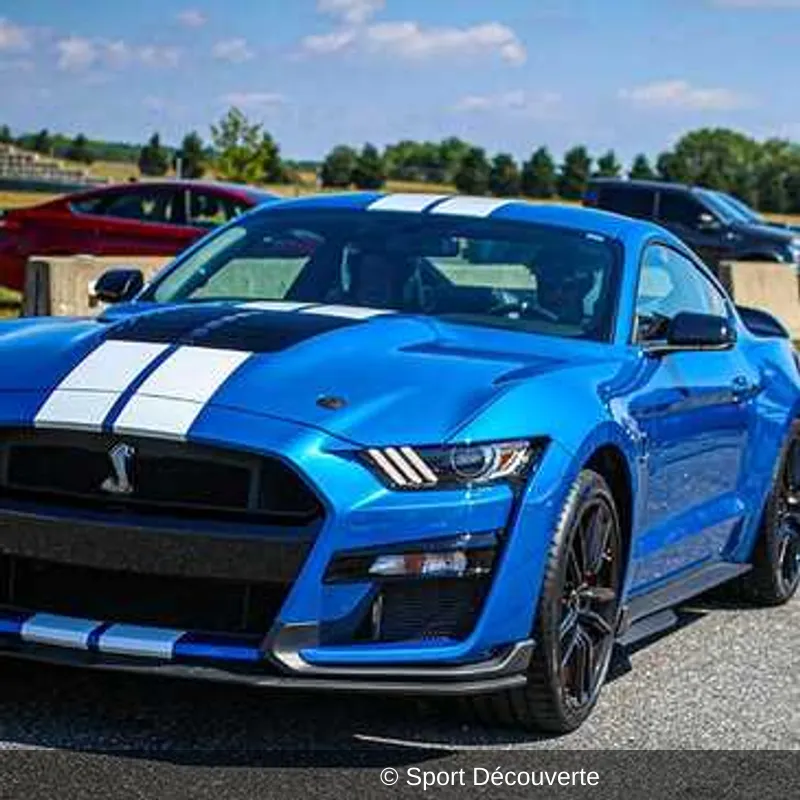 Pilotage Ford Mustang Shelby GT500 sur le circuit du Roussillon