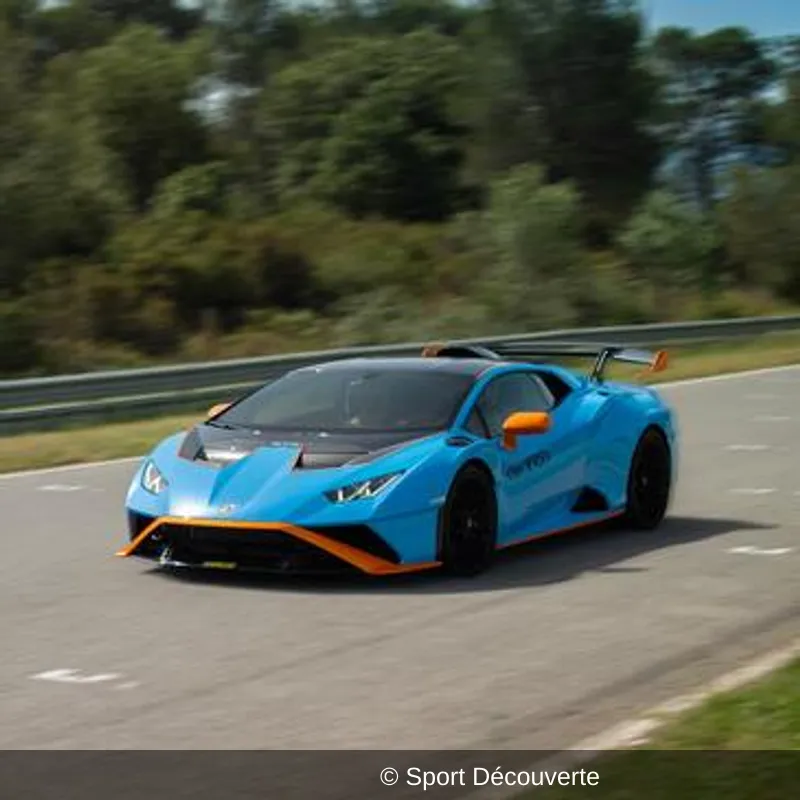Pilotage Lamborghini Huracan STO sur le circuit de Lédenon