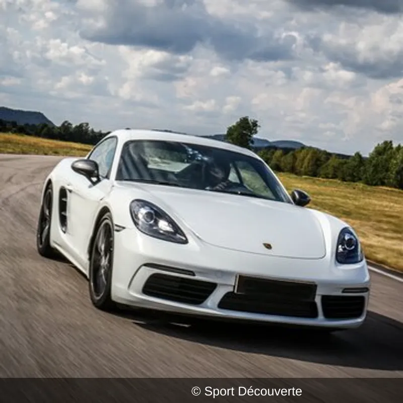 Pilotage Porsche 718 Cayman sur le circuit de Chambley