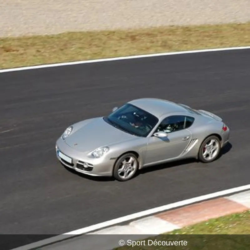 Pilotage Porsche Cayman S sur le circuit de Pau-Arnos
