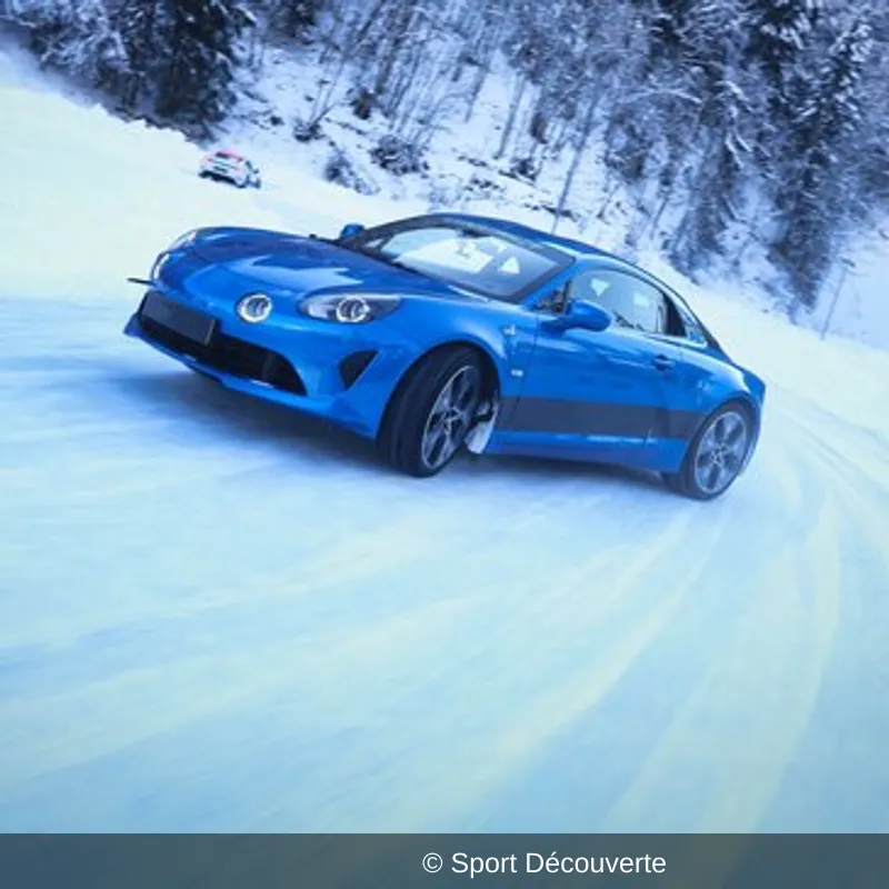 Pilotage sur Glace en Alpine A110 sur le circuit d’Abondance