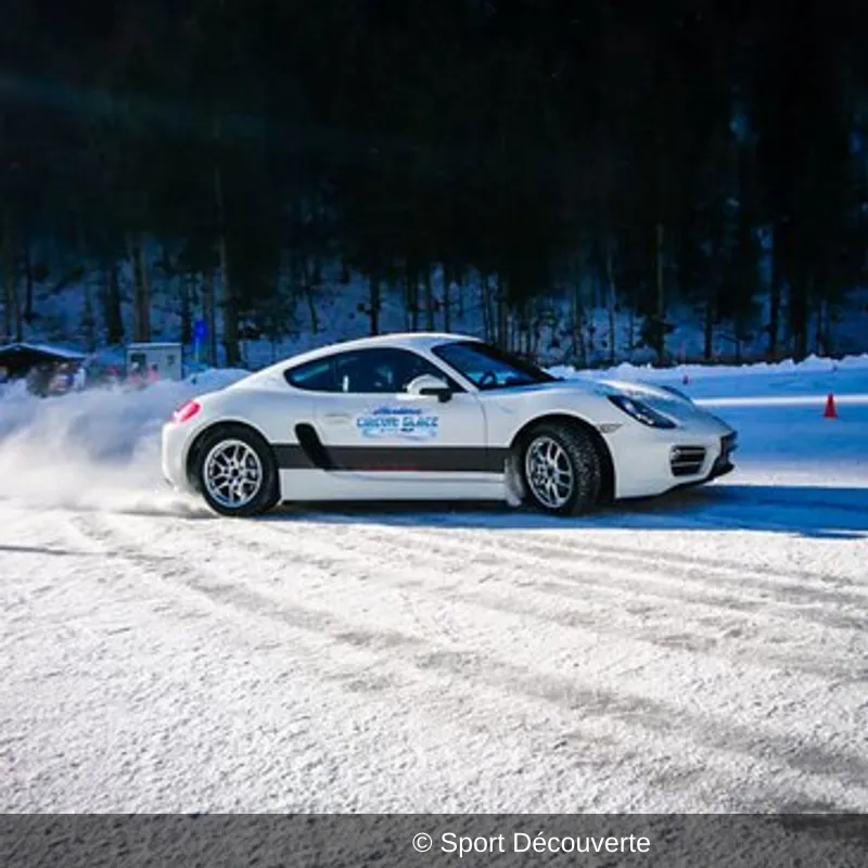 Pilotage sur Glace en Porsche Cayman sur le circuit d’Abondance